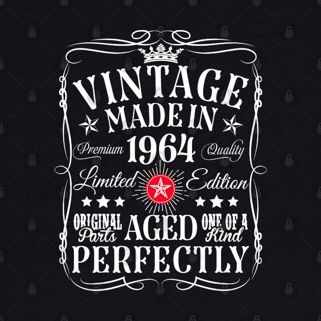 Vintage 60th Birthday Decorations Vintage 1964 60 Birthday by CreativeShirt